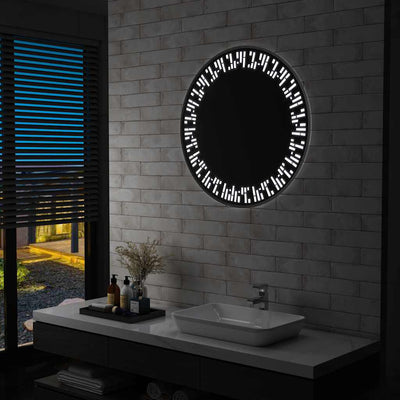 Specchio da bagno Vidaxl LED 80 cm