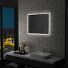 Vidaxl Specchio da bagno LED 80x60 cm