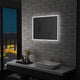 Vidaxl Specchio da bagno LED 80x60 cm