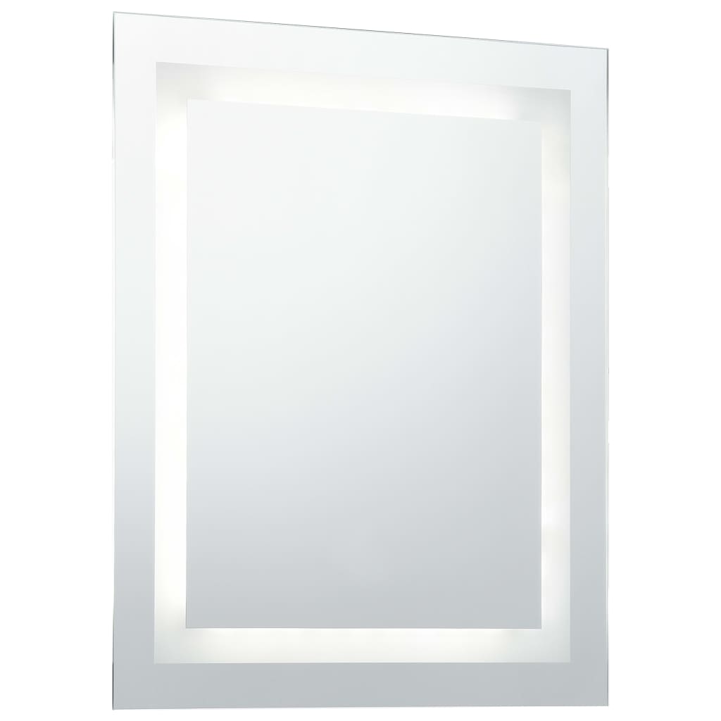 LED de espejo de baño Vidaxl con sensor táctil 50x60 cm