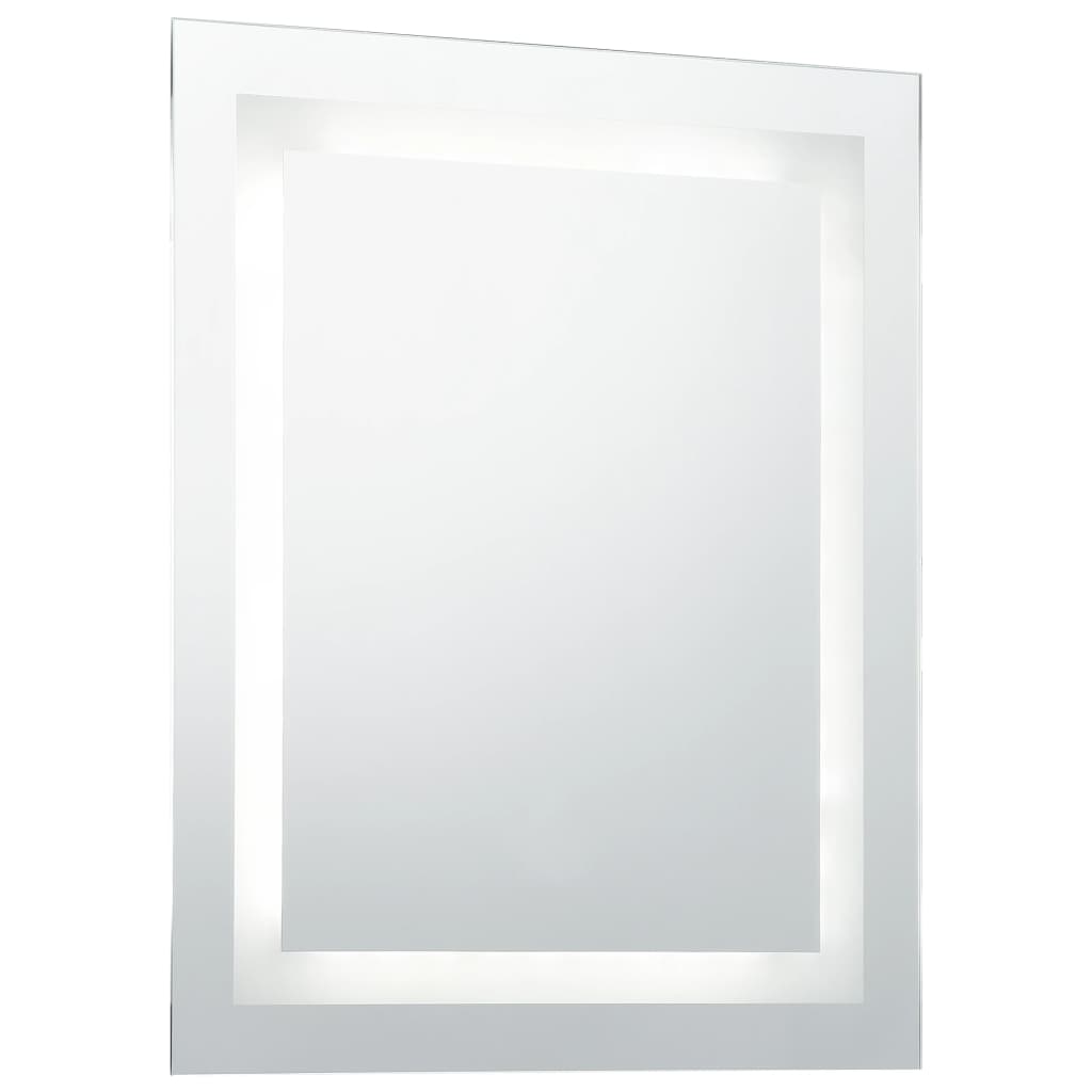 LED de espejo de baño Vidaxl con sensor táctil 60x80 cm