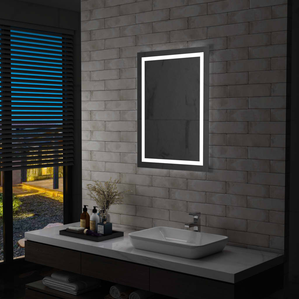 Specchio da bagno Vidaxl LED con sensore touch 60x80 cm