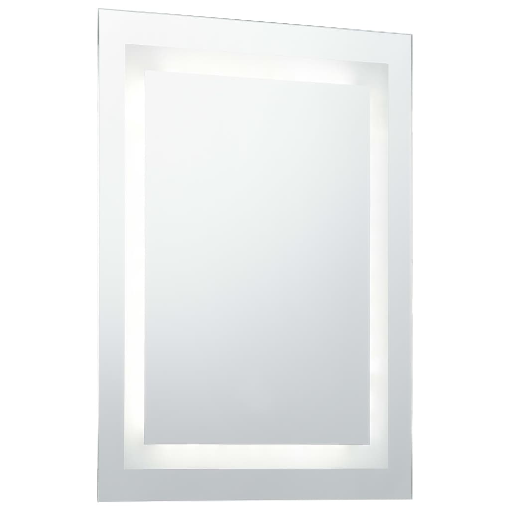 LED de espejo de baño Vidaxl con sensor táctil 60x100 cm