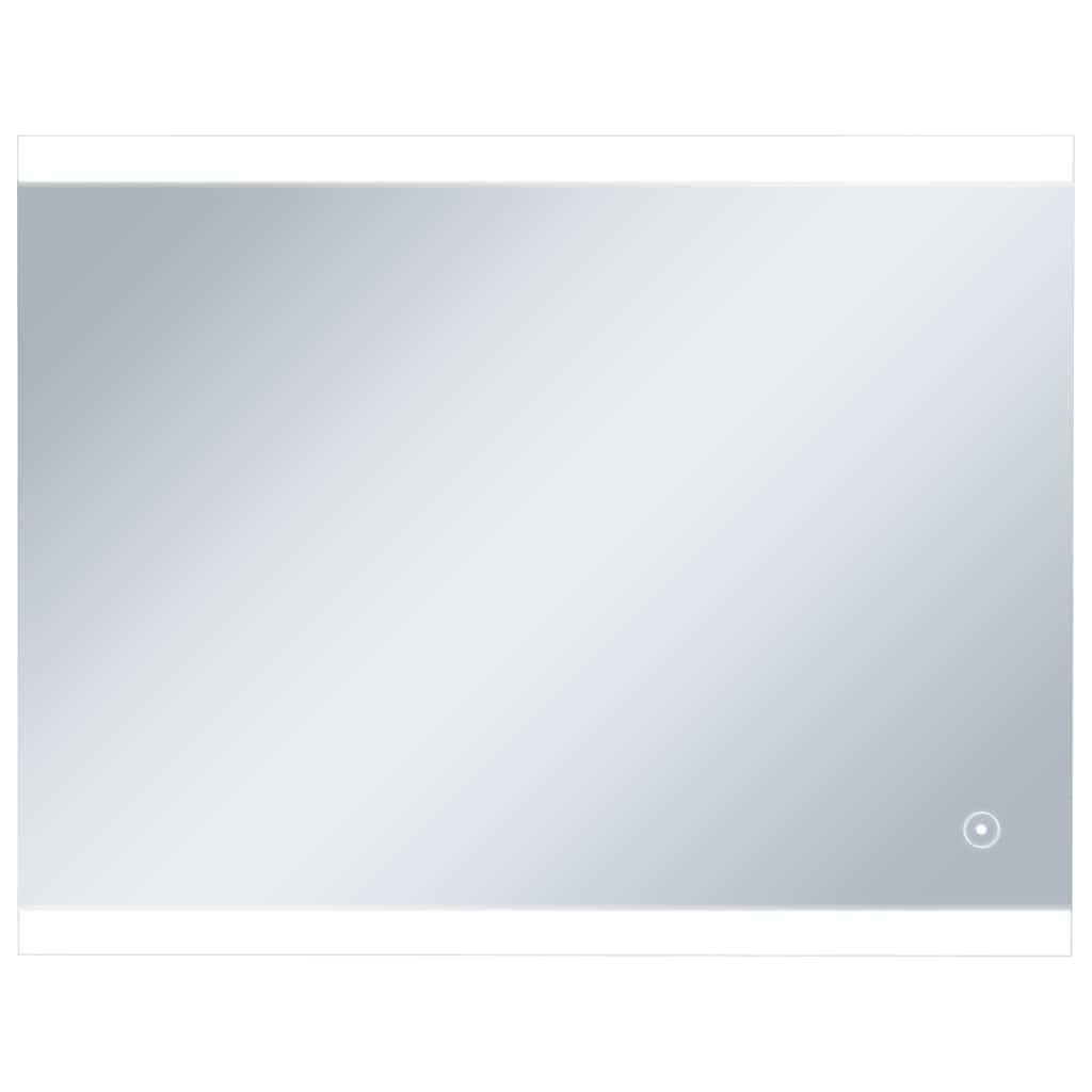Specchio da bagno Vidaxl LED con sensore touch 80x60 cm