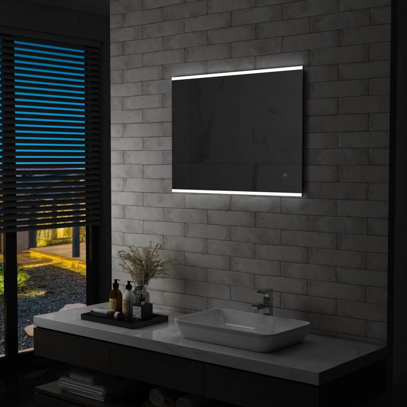 Specchio da bagno Vidaxl LED con sensore touch 80x60 cm