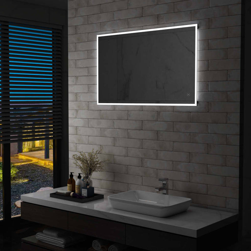 Specchio da bagno Vidaxl LED con sensore touch 100x60 cm