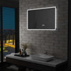 Vidaxl Specchio da bagno LED con sensore touch e display di tempo 100x60 cm