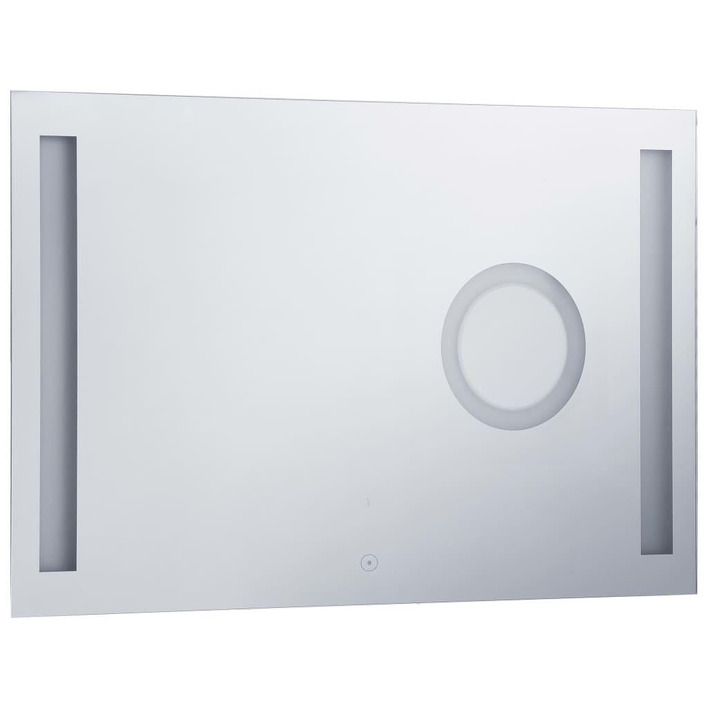 LED de espejo de baño Vidaxl con sensor táctil 100x60 cm
