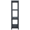 Scaffale Vidaxx 100 kg 60x30x138 cm plastica nera