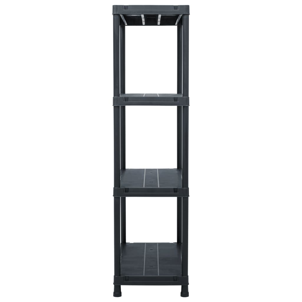 Scaffale Vidaxx 100 kg 60x30x138 cm plastica nera