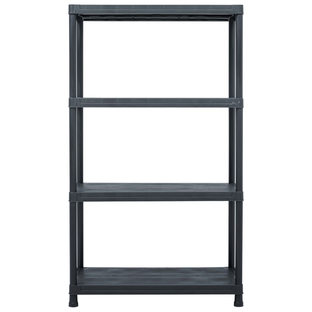 Vidaxl Storage Rack 200 kg 80x40x138 cm de plástico negro