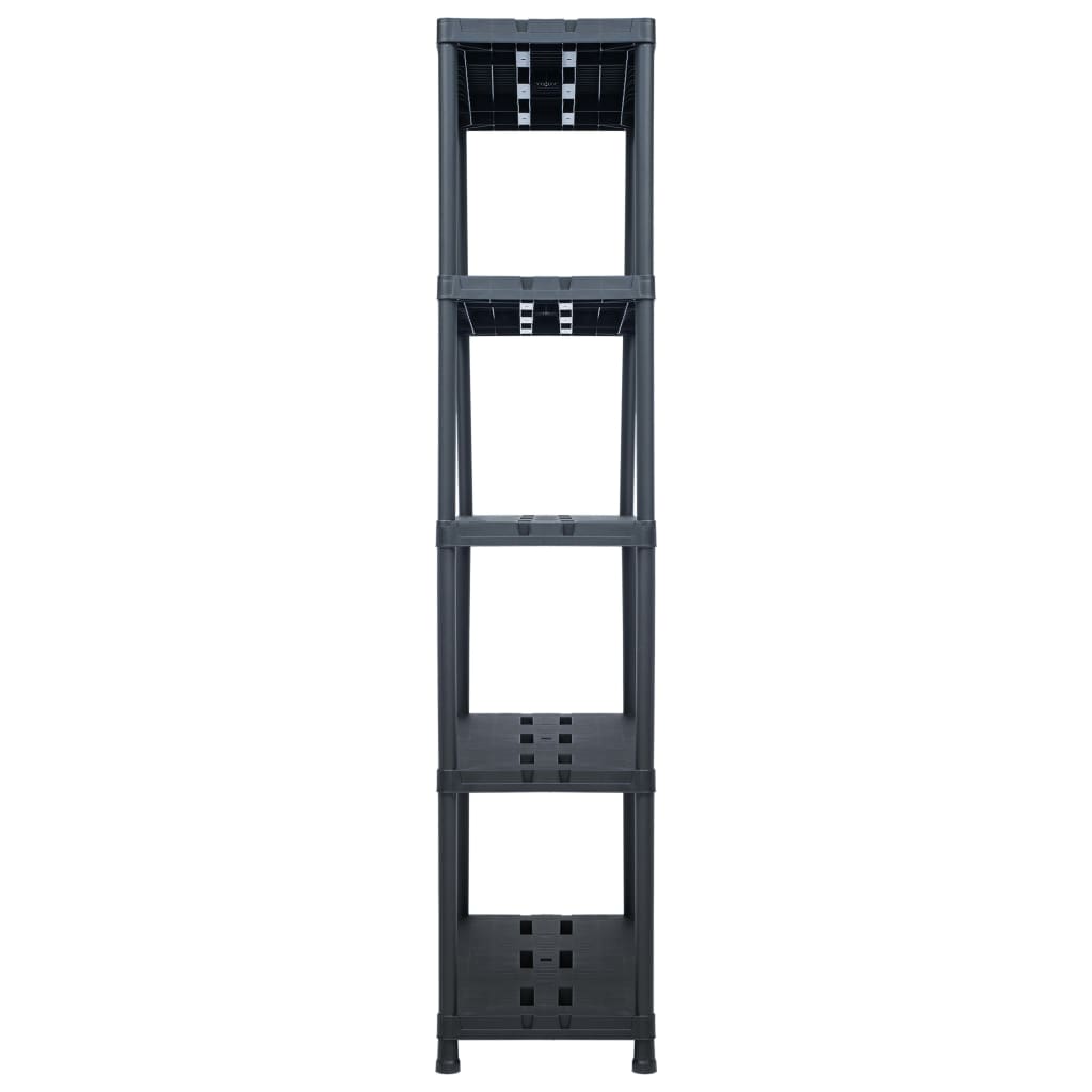 Vidaxl Storage Rack 260 kg 90x40x180 cm di plastica nero