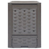 Vidaxl compostbak 300 l 60x60x83 cm kunststof rattan bruin