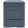Vidaxl Compost Bin 260 L 60x60x73cm grigio