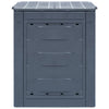 Vidaxl Compost Bin 260 L 60x60x73cm grigio