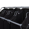 Vidaxl Wass Sourtters con borse 2 St Nero e grigio