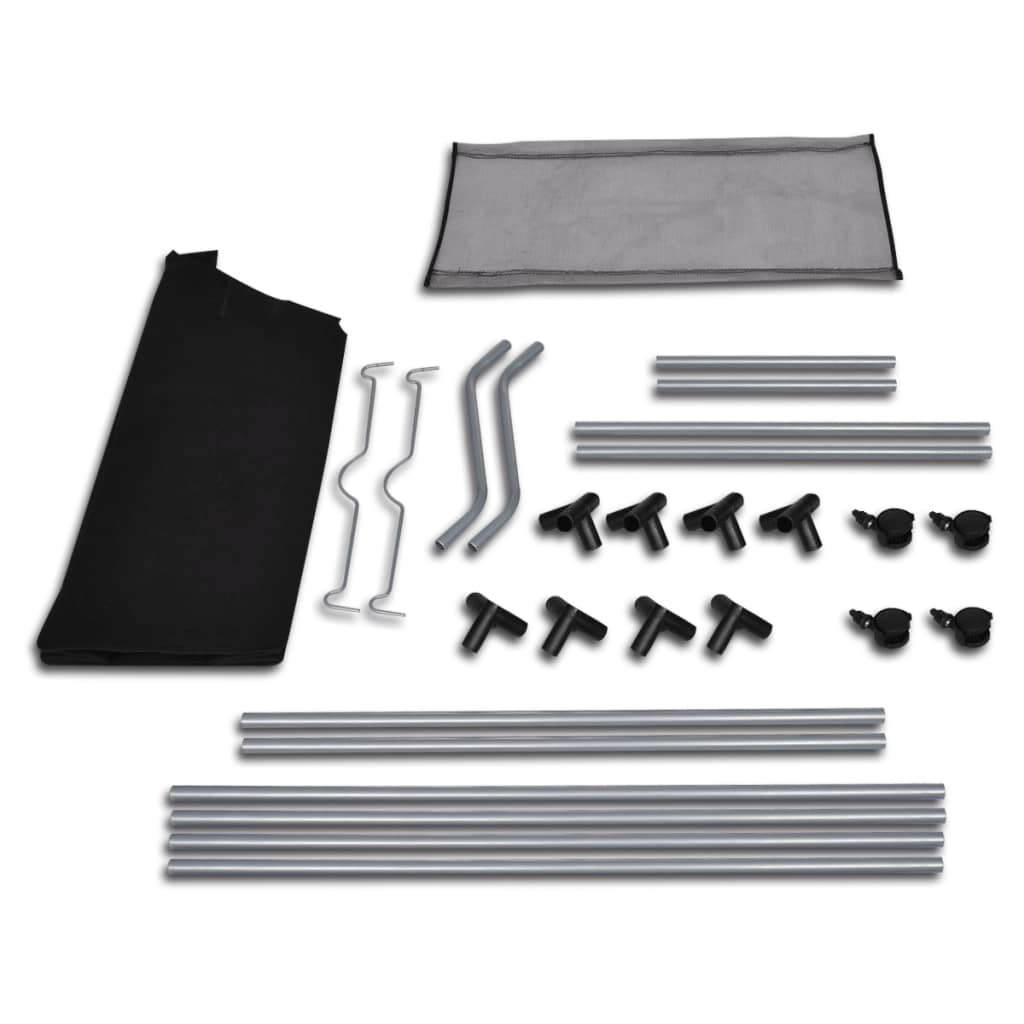 Vidaxl Wass Sourtters con borse 2 St Nero e grigio