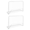 Vidaxl voetbaldoelen 2 st met netten 182x61x122 cm staal wit