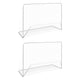 Vidaxl voetbaldoelen 2 st met netten 182x61x122 cm staal wit