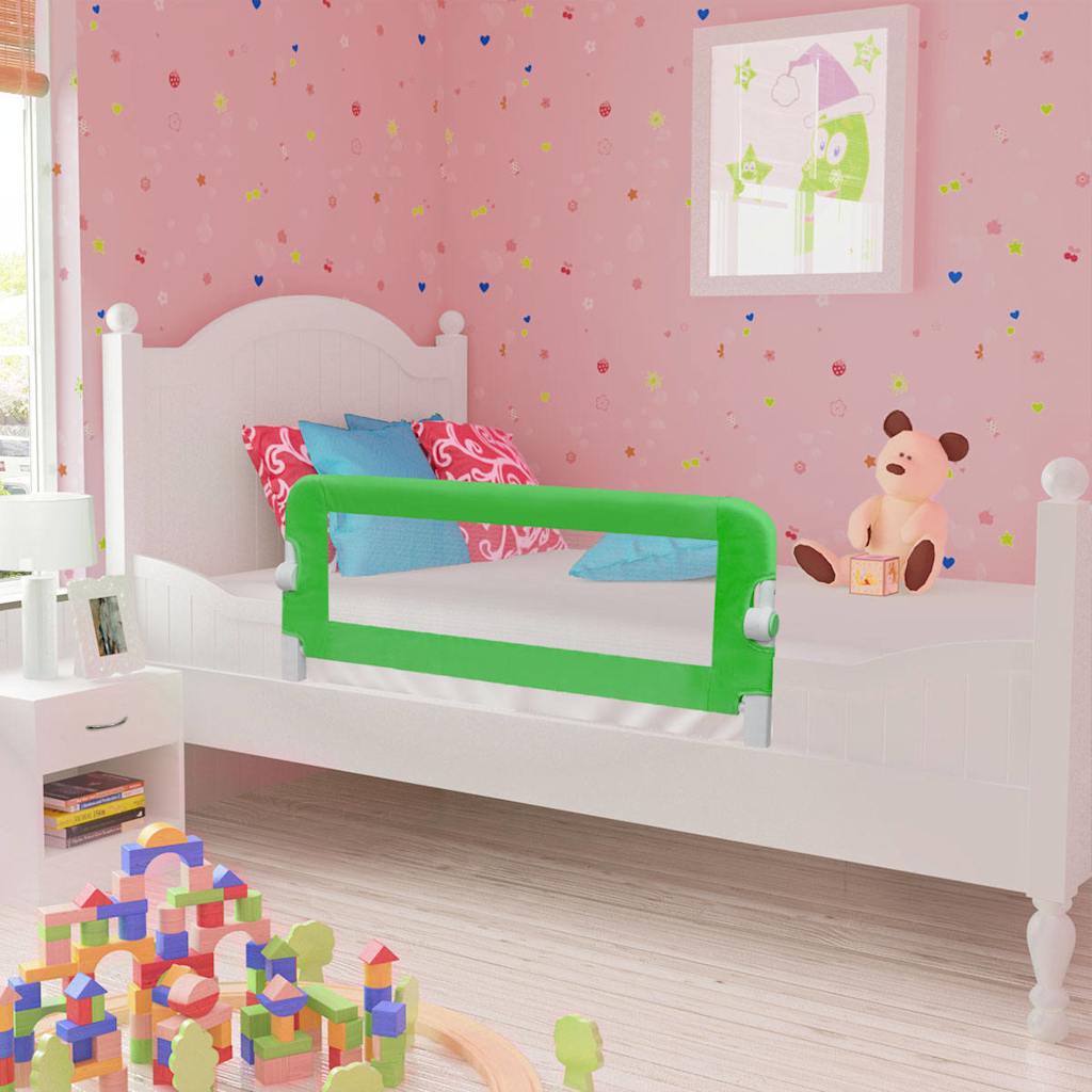 Vidaxl kinderbedhekjes 2 st 102x42 cm groen