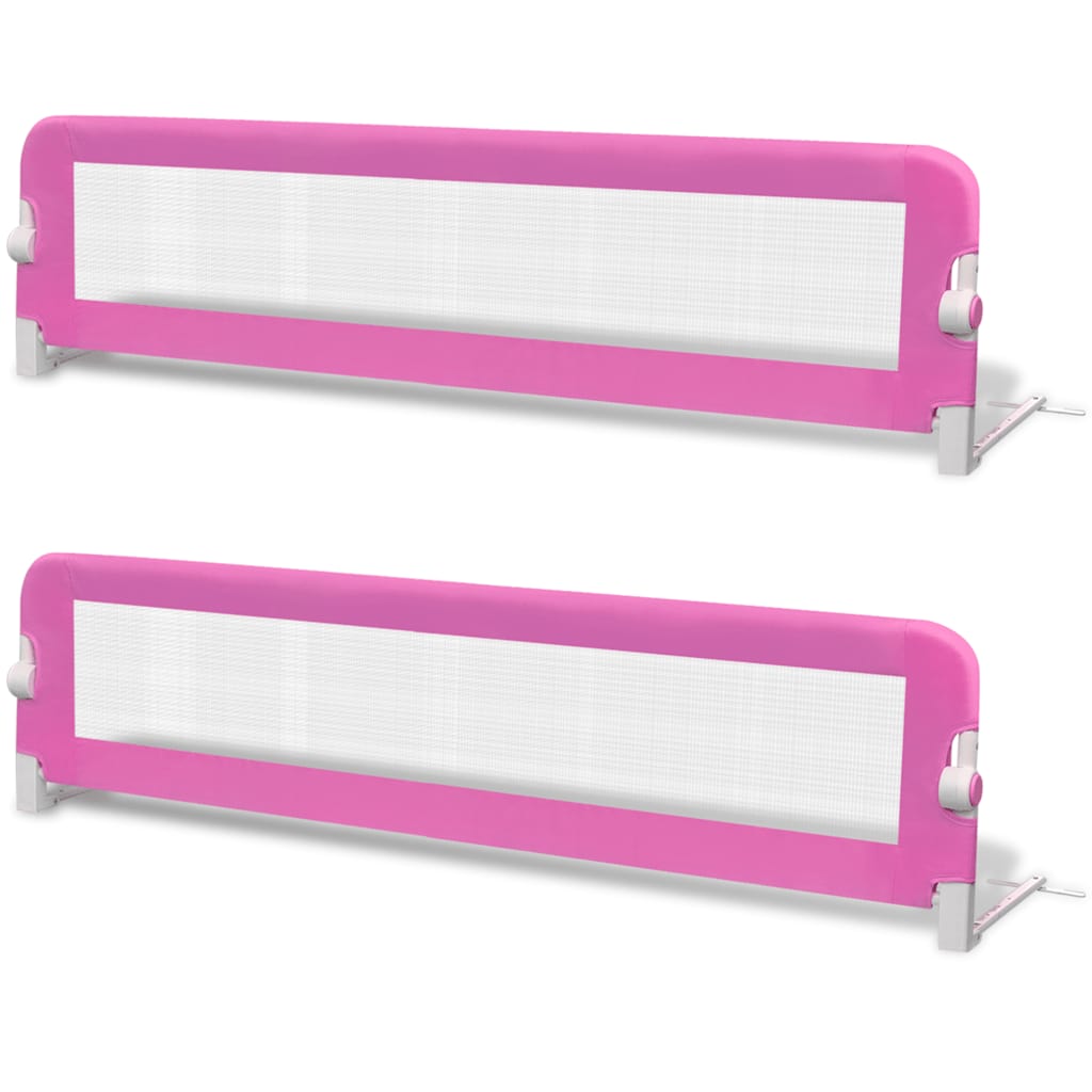 Vidaxl kinderbedhekjes 2 st 150x42 cm roze