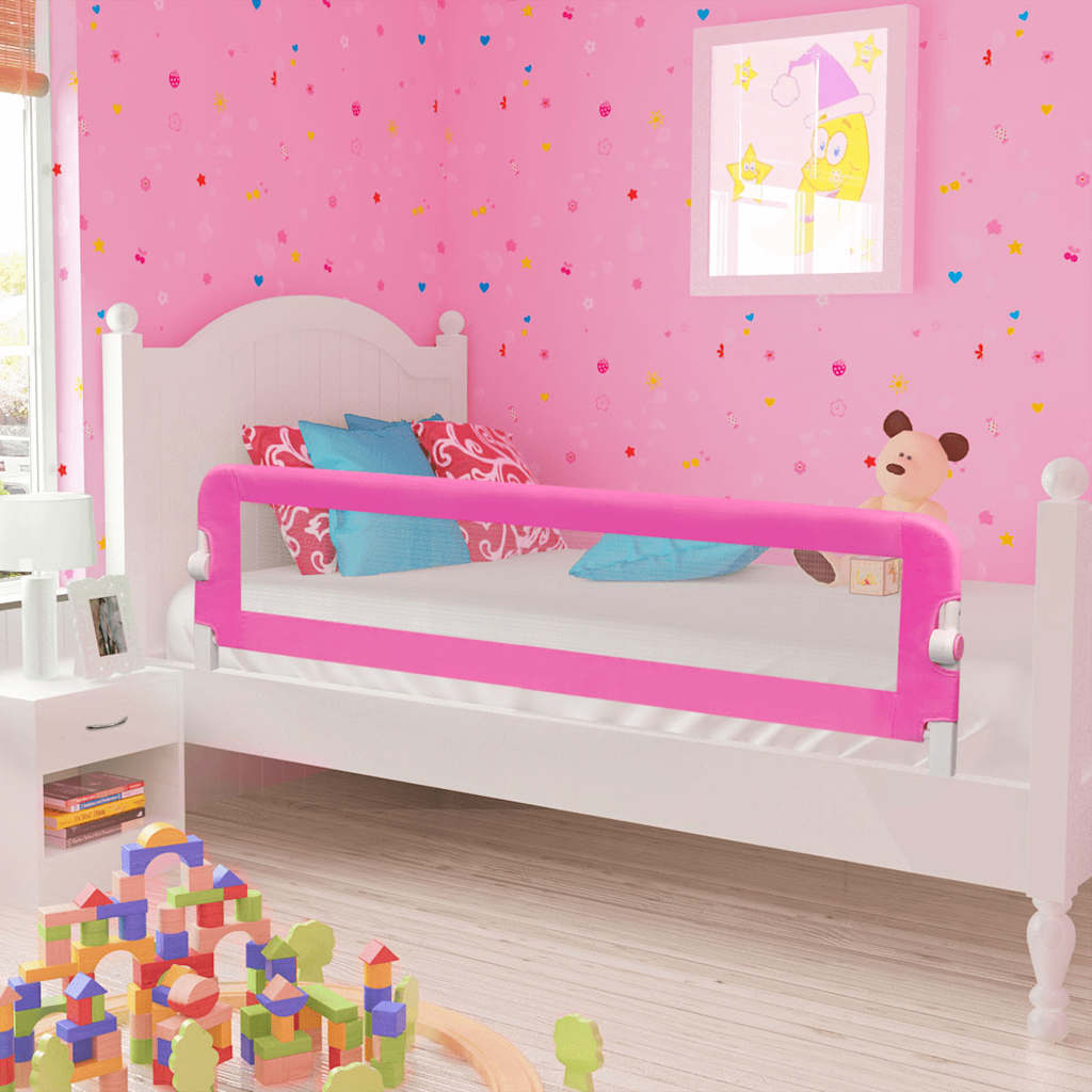 Vidaxl kinderbedhekjes 2 st 150x42 cm roze