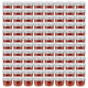 Vidaxxl tarros de mermelada con tapa plateada 96uds 110 ml vidrio