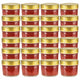 Vidaxl jampotten met goudkleurige deksels 24 st 110 ml glas