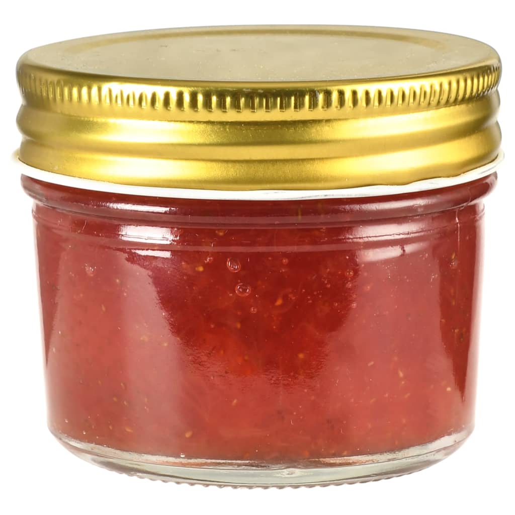 Vidaxl jampotten met goudkleurige deksels 48 st 110 ml glas