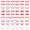 Jares de mermelada Vidaxl con tapas rojas 48 PCS 230 ml de vidrio