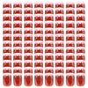 VidaXL Jampotten met wit met rode deksels 96 st 230 ml glas