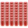 Jares de mermelada de Vidaxl con tapas rojas 48 PCS 230 ml de vidrio