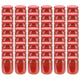 Vidaxl jampotten met rode deksels 48 st 230 ml glas