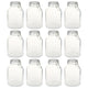 Vidaxl potten met sluiting 12 st 3 l glas