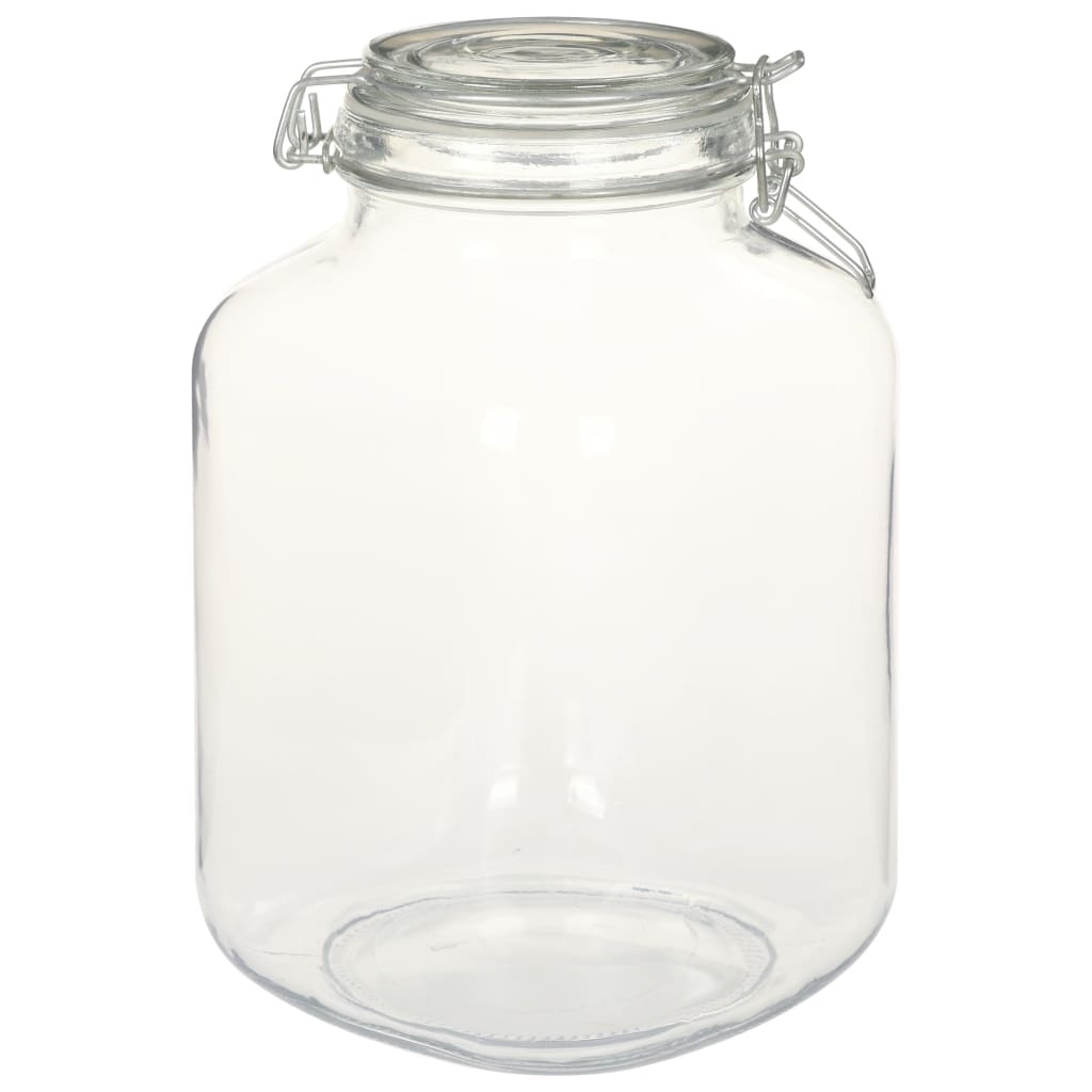 Vidaxl potten met sluiting 12 st 3 l glas