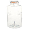 Vidaxl Water Dispenser xxl con toque 8 l de vidrio transparente