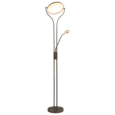 Lámpara de Vidaxl de pie 18 W incrimonable 180 cm de color plateado