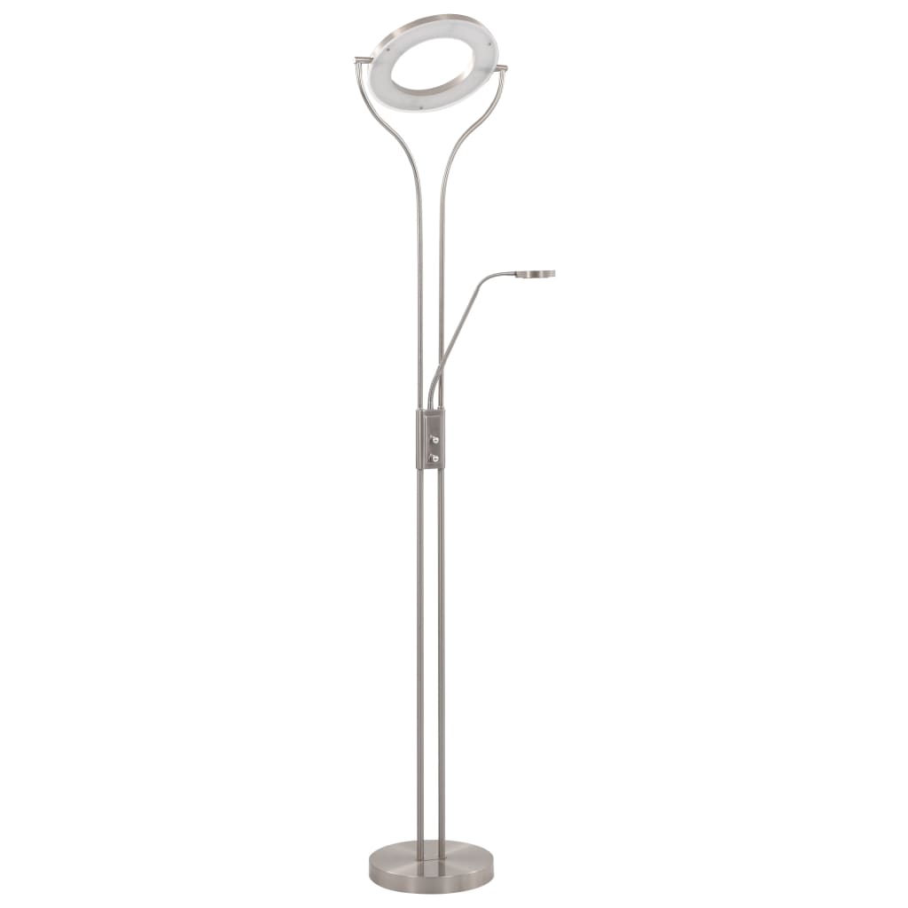Lampada Vidaxl in piedi 18 W Dimmabile 180 cm di colore argento