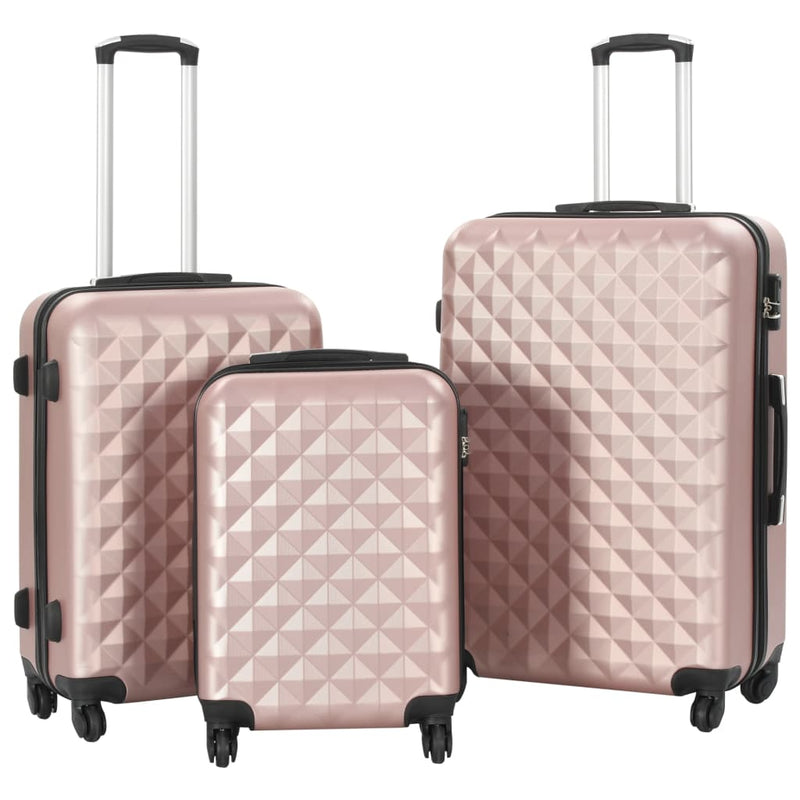VIDAXL BAGGI EFFICILE in 3 parti set rosé oro