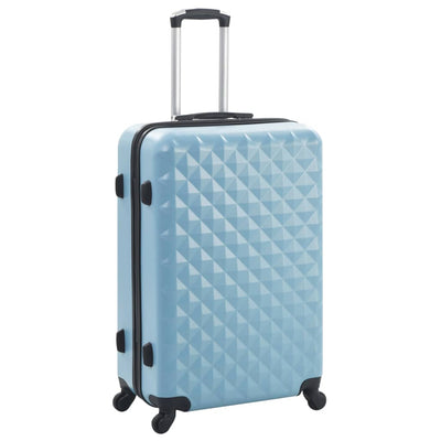 Vidaxl set di bagagli dura in 3 parti blu