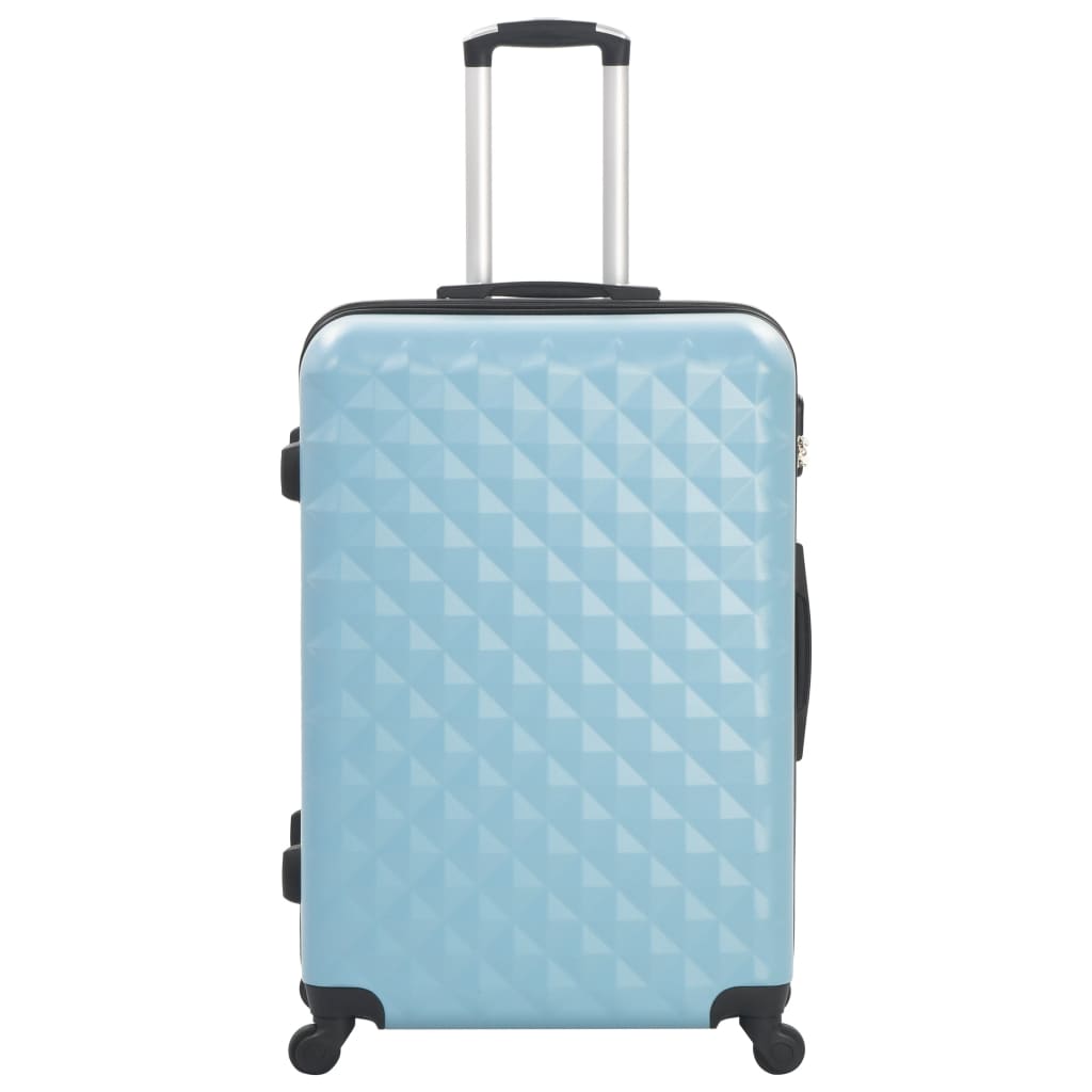 Vidaxl set di bagagli dura in 3 parti blu