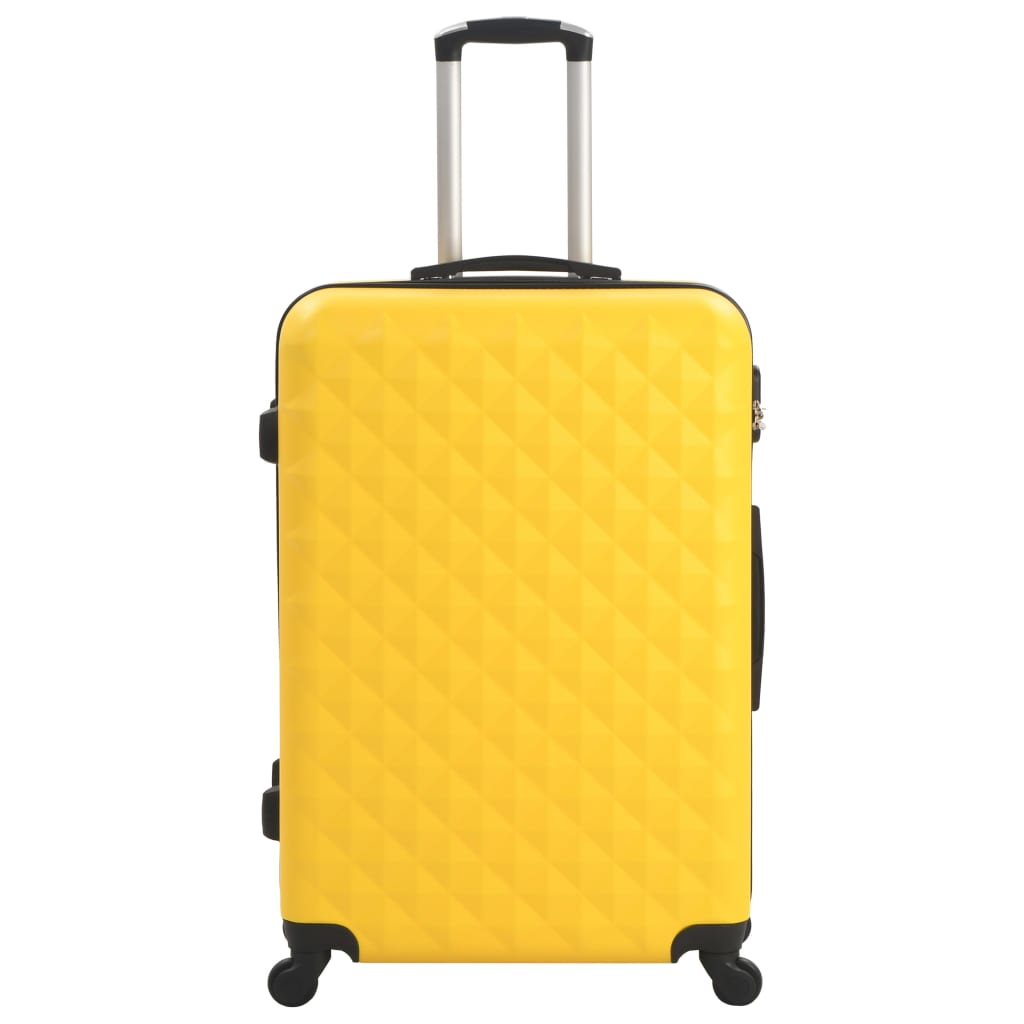 Vidaxl Set di bagagli dura in 3 parti giallo