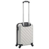Vidaxl Hard Suitcase Clear Silver Coloded