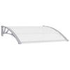 Vidaxl Port Canopy 120x75 cm PC grigio e trasparente