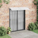 Vidaxl Port Canopy 200x75 cm PC grigio e trasparente