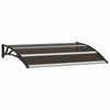 Vidaxl Door Canopy 120x75 cm PC Negro