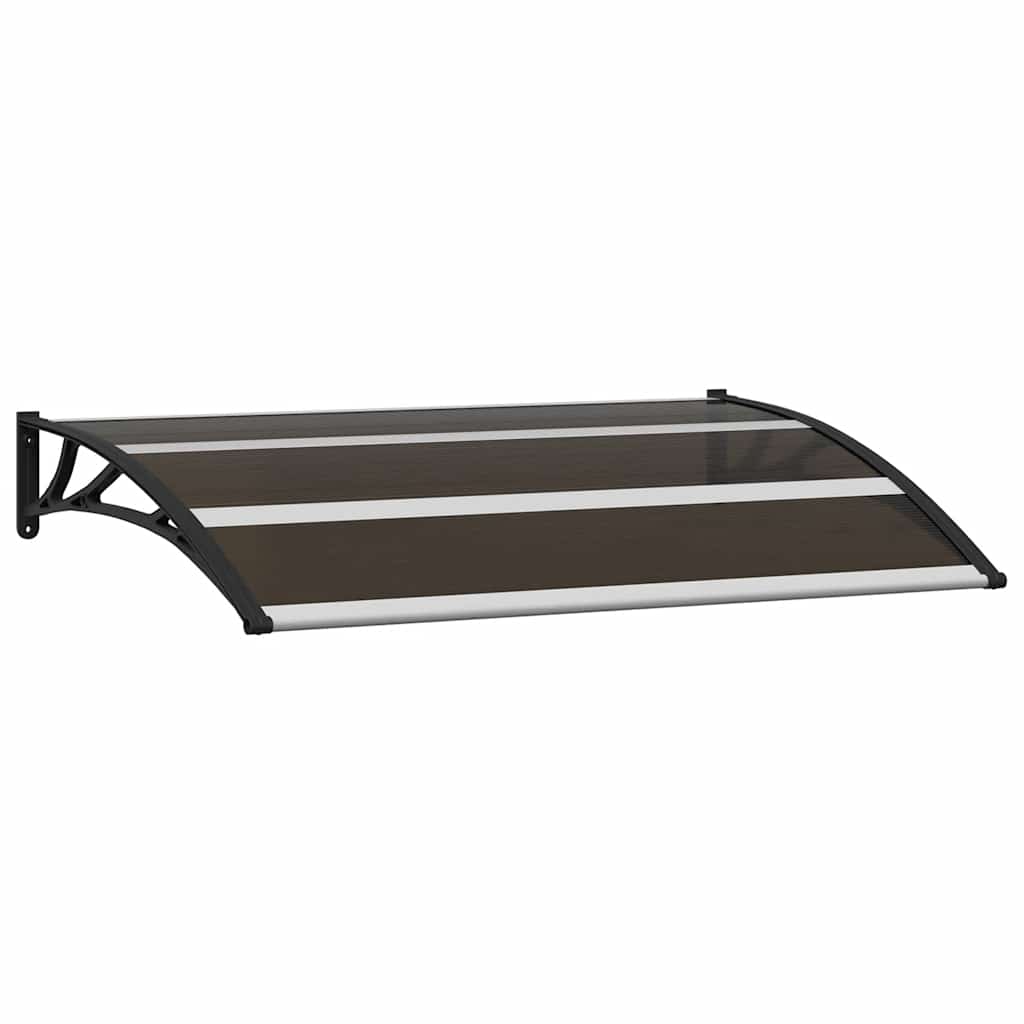 Vidaxl Door Canopy 120x75 cm PC Negro
