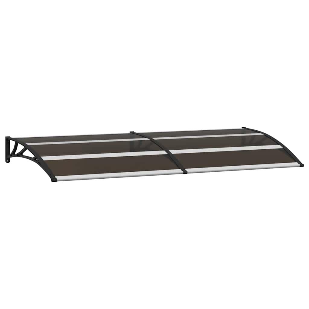 Vidaxl Door Canopy 200x75 cm PC Negro