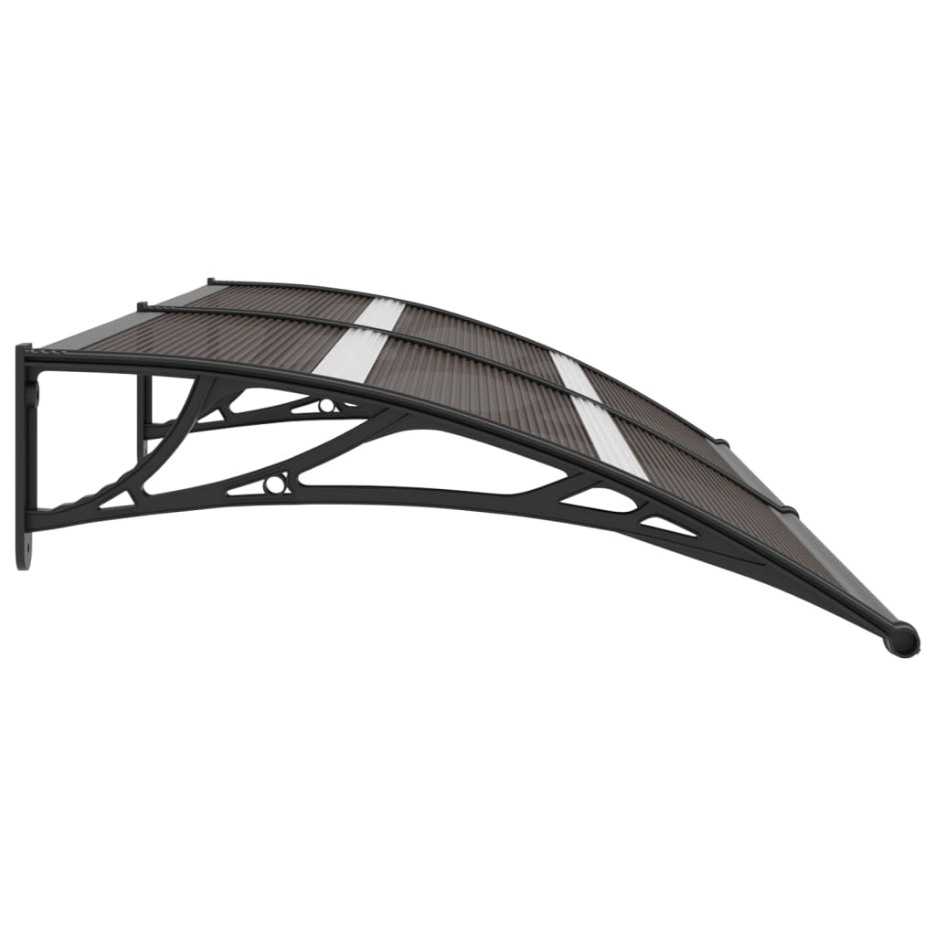 Vidaxl Door Canopy 200x100 cm PC Negro