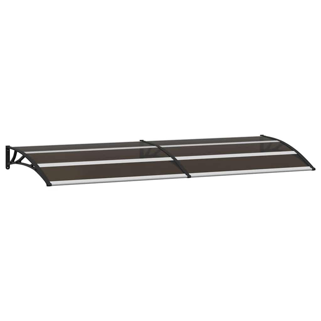 Vidaxl Door Canopy 240x75 cm PC Negro